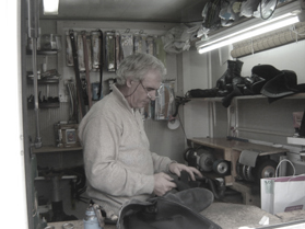 foto do Sapateiro a preto e branco