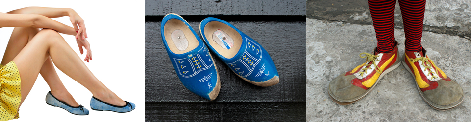 Calçado com estilo e engraçado