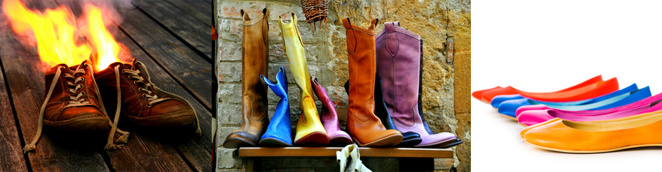 Calçado colorido e apelativo